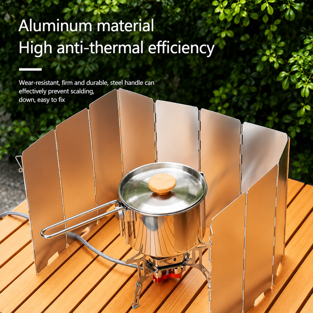 Outdoor Gas Stove Windshield