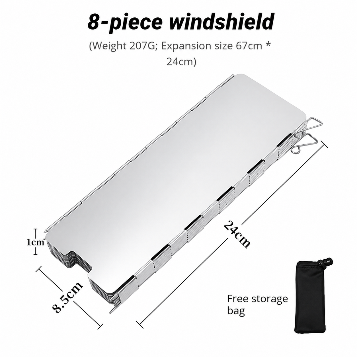 Outdoor Gas Stove Windshield